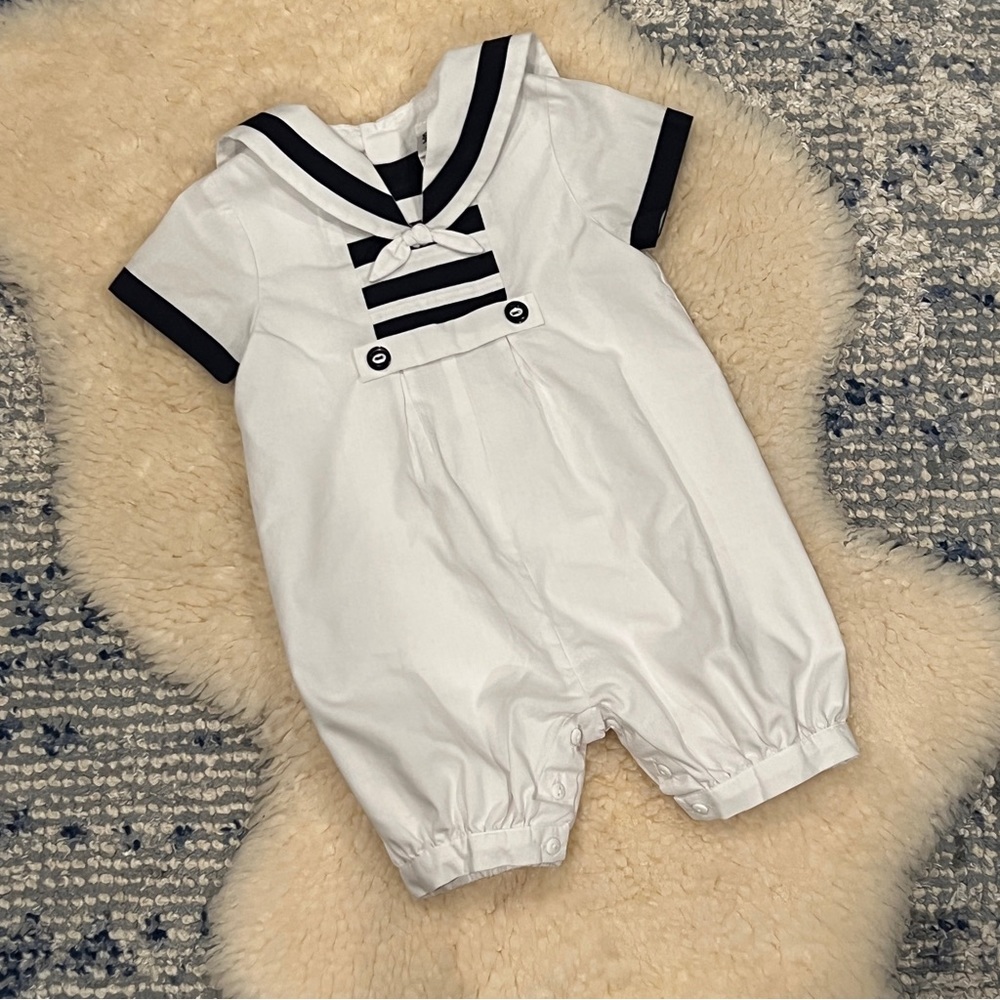 Sarah Louise England 6mo Baby Boy Sailor Suit Shortie